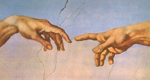 De bemiddelaar kan mensen helpen elkaars standpunt te begrijpen. Foto fragment muurschildering Michelangelo in Sixtijnse Kapel in Rome.